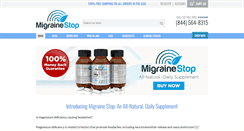 Desktop Screenshot of migrainestop.com
