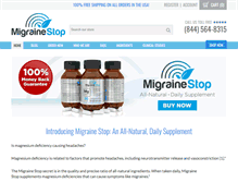 Tablet Screenshot of migrainestop.com